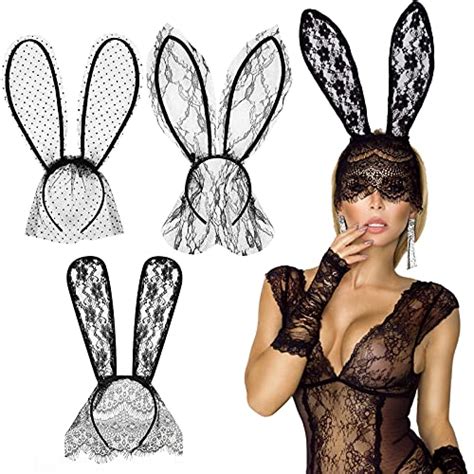 The Cutest Black Lace Bunny Ears To Complete Your Halloween Costume