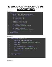 EJERCICIOS PRINCIPIOS DE ALGORITMOS Docx EJERCICIOS PRINCIPIOS DE