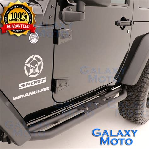 Tubular Step Armor Rock Slider Rocker Guard Nerf Bar Fit 07 17 Jeep