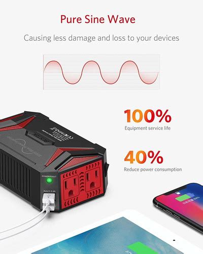 Bestek Inversor De Corriente De Onda Sinusoidal Pura De 300 Envío gratis