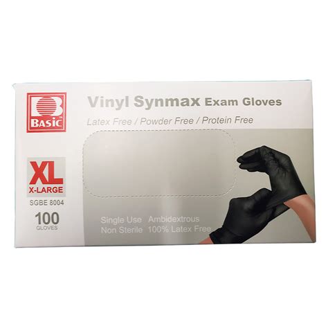 Basic Vinyl Synmax Exam Gloves Sgbe8004 Powder Free Latex Free