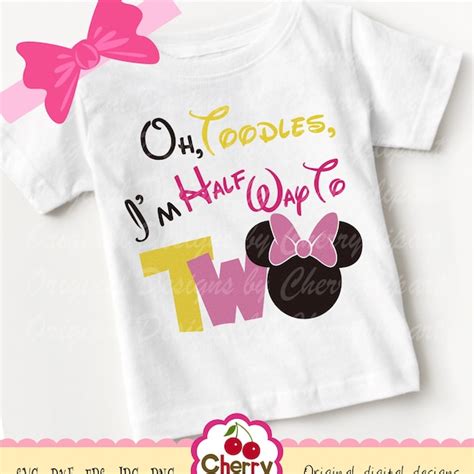 Oh Toodles Im One Minnie Etsy