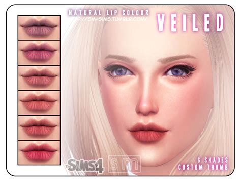 The Sims Resource Veiled Natural Lips For Men And Women