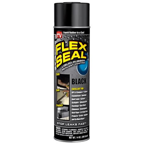 Flex Seal Liquid Aerosol Rubber Sealant Coating Automotive 14 Oz Black