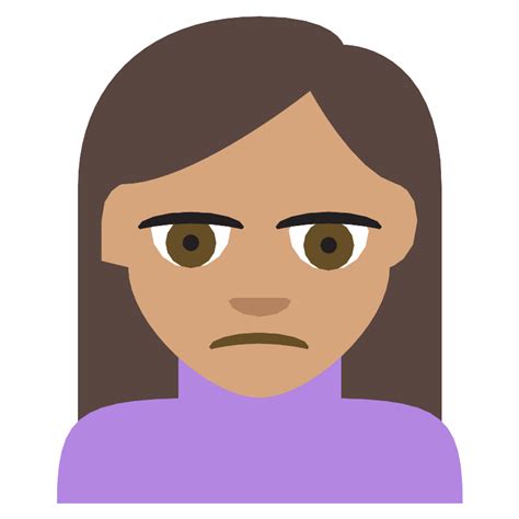 Person Frowning Medium Skin Tone Vector Svg Icon Svg Repo