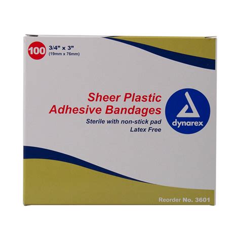 Buy Dynarex Sheer Plastic Bandages At Medical Monks