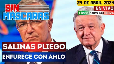 SinMáscaras AMLO da ZAPE a Salinas Pliego En TV AZTECA hay línea