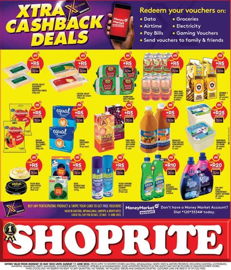 Shoprite Gauteng Mpumalanga North West Limpopo Xtra Cashback