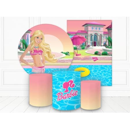 Kit 2 Painéis e Capas Tecido Barbie FKPC 574 Felicitá