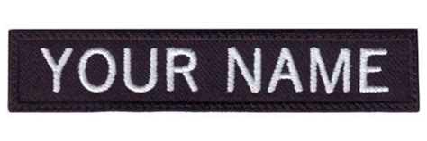 Military 3 To 6 X 1 Inches Personalized Embroidered Name Tag Patch Etsy