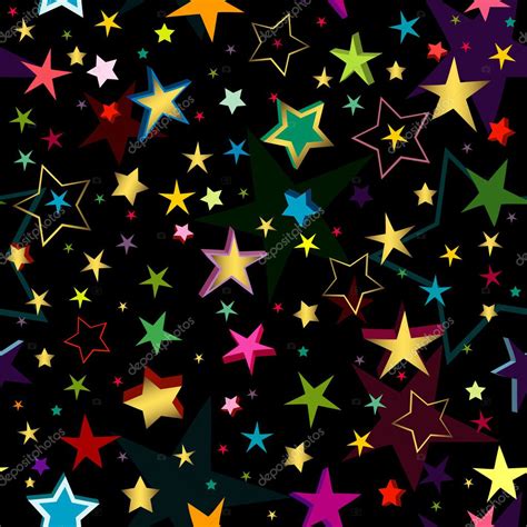 Black seamless pattern with stars Stock Vector Image by ©OlgaDrozd #2905091