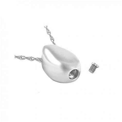 Cremation Memorial Jewelry Steel Teardrop Pendant Cremation