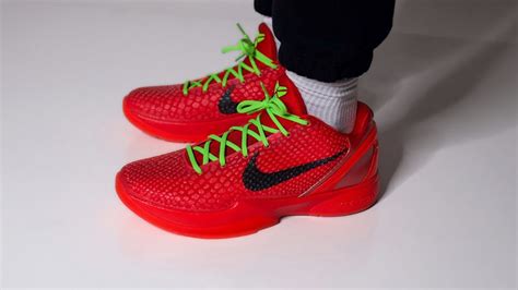 FIRST LOOK Nike Kobe 6 Protro Reverse Grinch Review On Feet Look