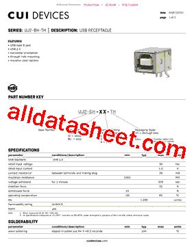 uj bh thv datasheetpdf cui