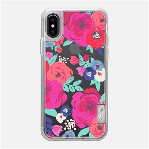 Sweet Pea Floral Clear Iphone X Case By Crystal Walen Casetify Sweet Pea Floral Case Phone