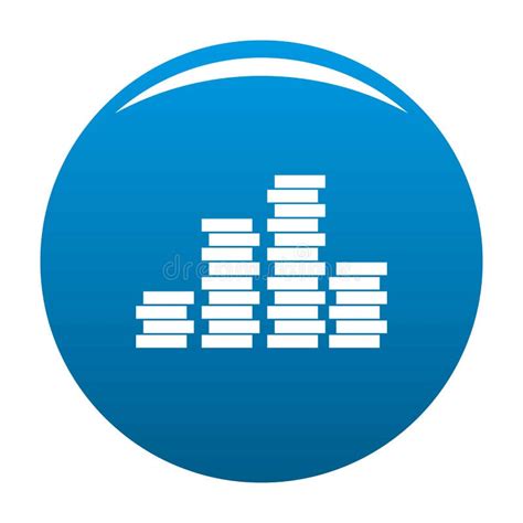 Bundle Coin Icon Blue Stock Illustration Illustration Of Banking