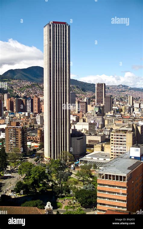 Panoramic View Of Bogota Colombia Stock Photo Alamy