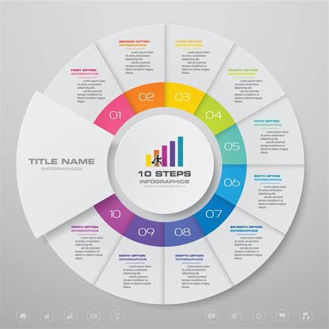 cycle chart infographics elements premium vector