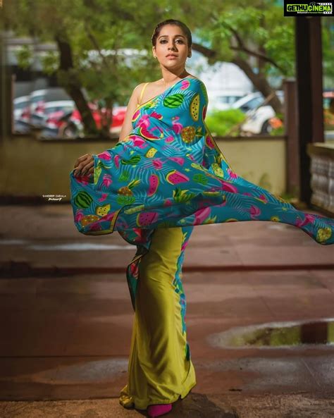 Rashmi Gautam Instagram Flamingo Print Saree By Shrutiigclothing Pc