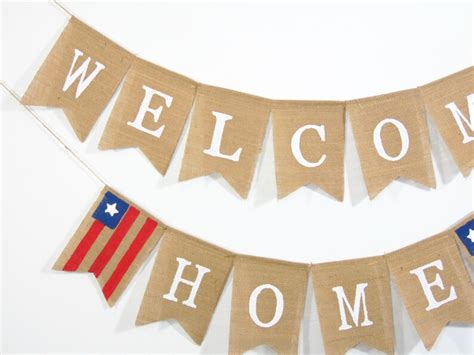 Welcome Home Military Banner Welcome Home Decorations Etsy