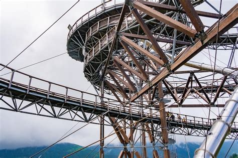 Premium Photo Dolni Morava Sky Walk Stairs In The Mountains Czech