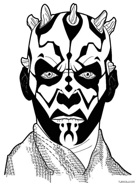 Dibujos De Darth Maul Luchando Para Colorear Para Colorear Pintar E