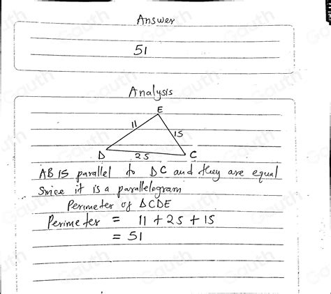 Solved In The Figure Below Abcd Is A Parallelogram With Diagonals