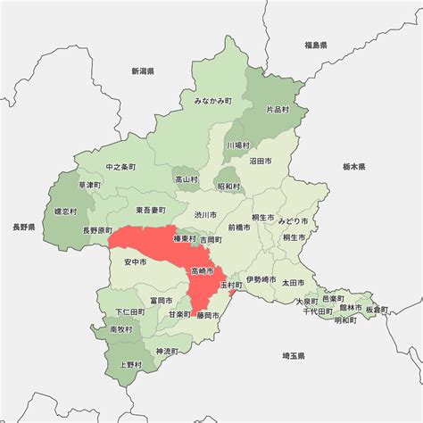 群馬県高崎市の地図 Map It マップ・イット