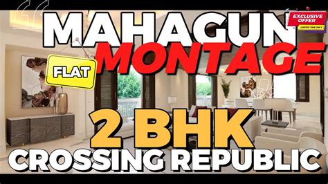 Bhk Flat In Mahagun Montage Crossing Republik Nr Gaur