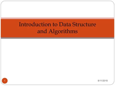 Introduction To Data Structure And Algorithms Ppt