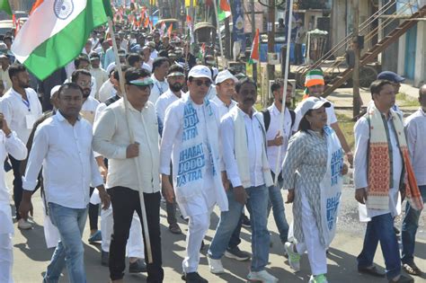 “bharat Jodo Yatra” By Tripura Pradesh Congress At Agartala Tripura Star News