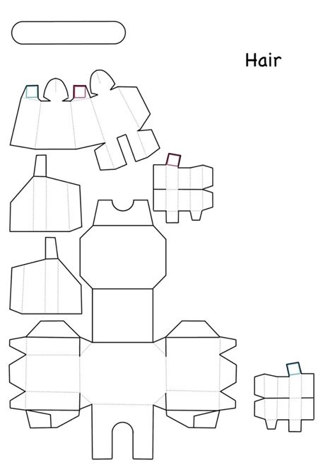 Blank Papercraft Template Best Templates Resources