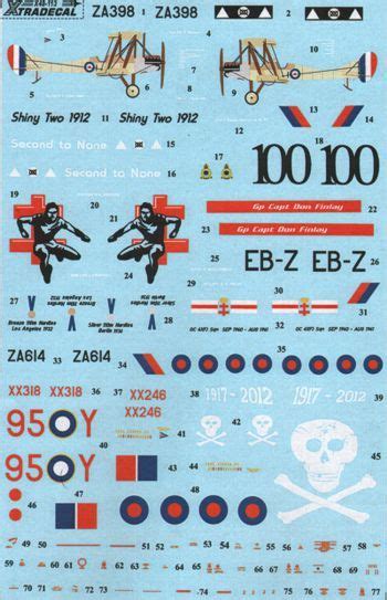 RAF Anniversary Update 2011 12 Decals Part 1 Xtradecal 48113