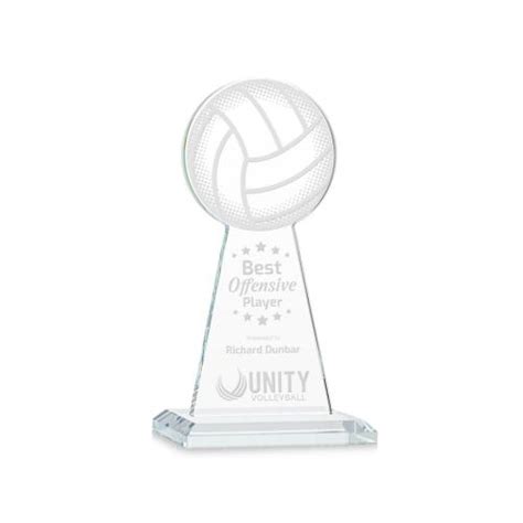 Edenwood Volleyball Clear Towers Crystal Trophy Trophy