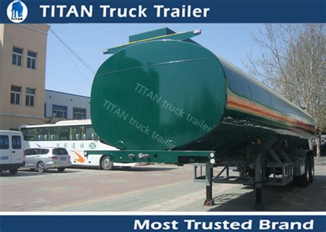 Q235B Carbon Steel Small Capacity Fuel Tanker Semi Trailer For Edible