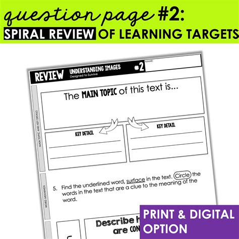 1st Grade Close Reading Passages And Activities INFORMATIONAL TEXT