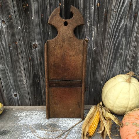 Antique Wood Slicer Large Rustic Farmhouse Kitchen Tool Or Etsy How