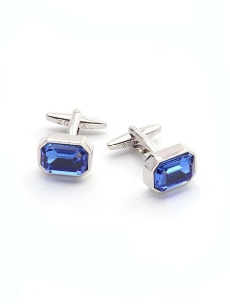 Buy Dark Blue Stone Cufflink Zodiac