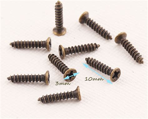 Cross Head Decorative Screws Flat Head Screws Antique Bronze Etsy UK