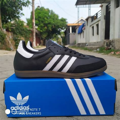 Jual Sepatu Adidas Samba Og Black White Original Made In Indonesia Di