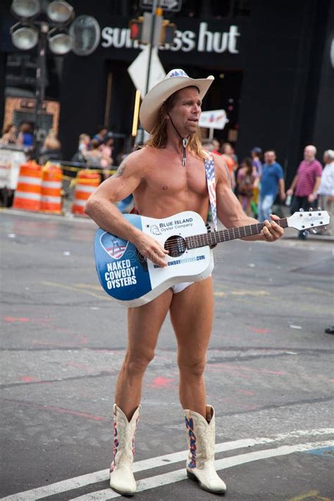 Naked Cowboy Street Musician From Times Square Editorial Stock Image