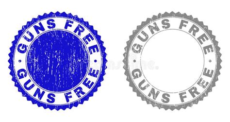 Grunge Guns Free Textured Stamp Seals Stock Vector Illustration Of