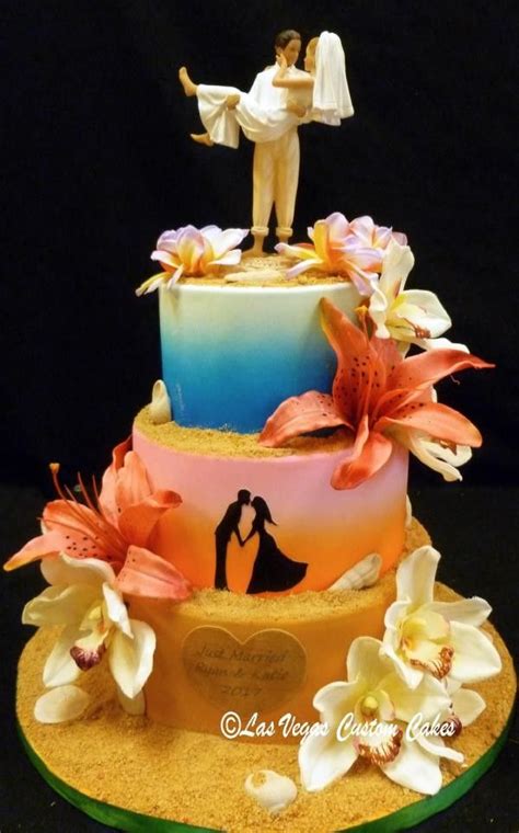 Hawaii Wedding Cake Square Wedding Cakes Custom Wedding Cakes Amazing