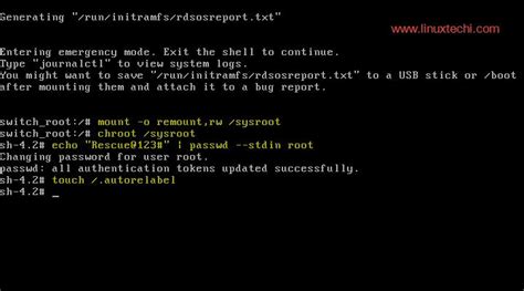 How To Boot RHEL 7 CentOS 7 Server In Single User Mode