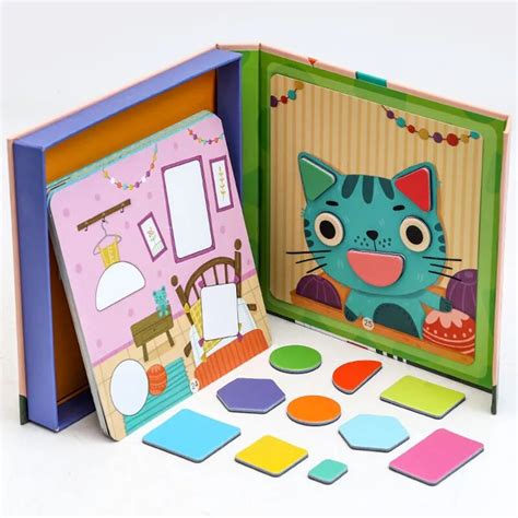 Puzzle Magn Tique De Formes G Om Triques Pour Enfant Jouets Montessori