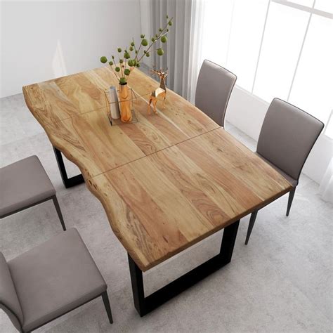 Mesa De Comedor De Madera De Acacia S Lida R Stica Mesa Etsy