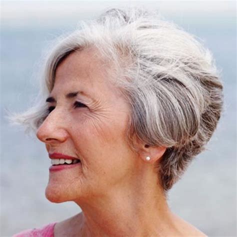 Short Gray Hairstyles For Older Women Over 50 Gray Hair Colors 2021