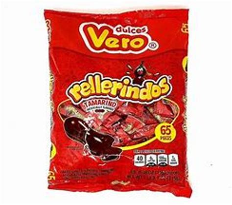 Vero rellerindos Tamarindos Candy 65 pieces - Viva Mexico Products