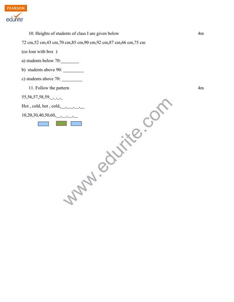 Class 2 Cbse Maths Sample Paper Term 2 Model 2 Pdf