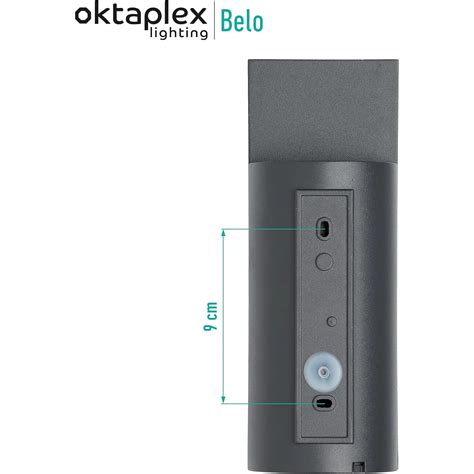 Oktaplex Aluminium Au Enwandlampe Belo Lm Warmwei W Au Enleuchte